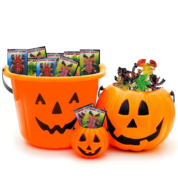 Fruidles Halloween Large Creepy Gummy Candy, Soft Chewy Gummy Candies, 4 Gummies per Pack (48-Gummies)
