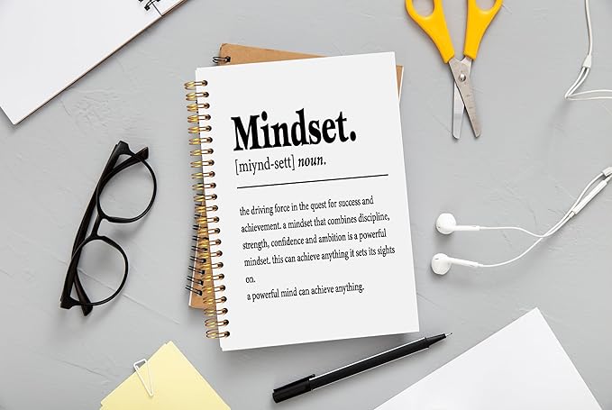 Inspirational Spiral Notebook,Inspirational Journal,Inspirational Journal for Women Men Writing,Grit Spiral Notebook 8.3×5.5 Inch