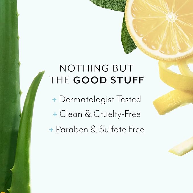 Bliss Lemon & Sage Luscious Hand Wash with Aloe – Hydrating, Refreshing Hand Soap with Coconut Oil & Vitamin B5 – Gently Cleanses Without Drying – 12.14 fl oz