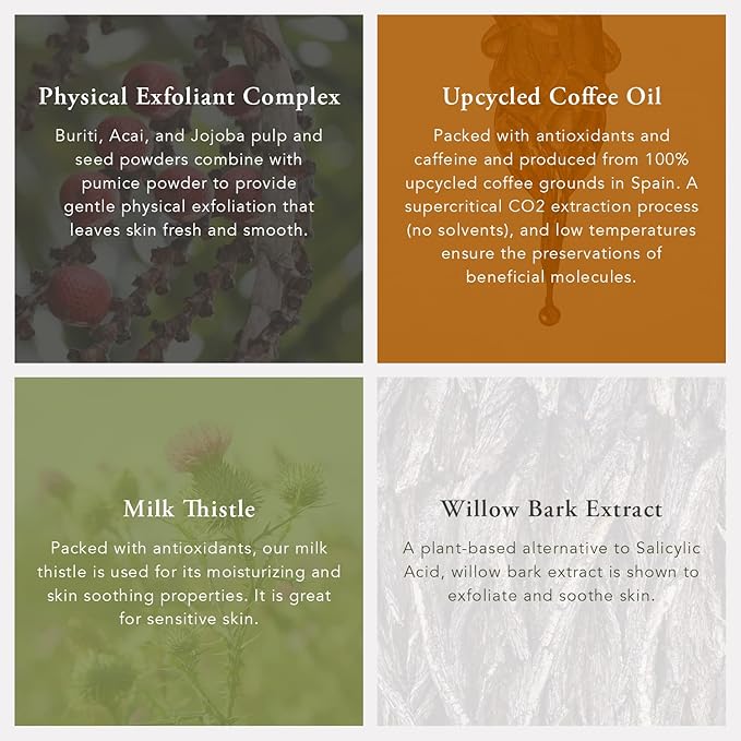 Caldera + Lab The Body Bar Exfoliating Soap– Certified, Vegan, Exfoliating and Organic Bar Soap with Antioxidant Botanicals