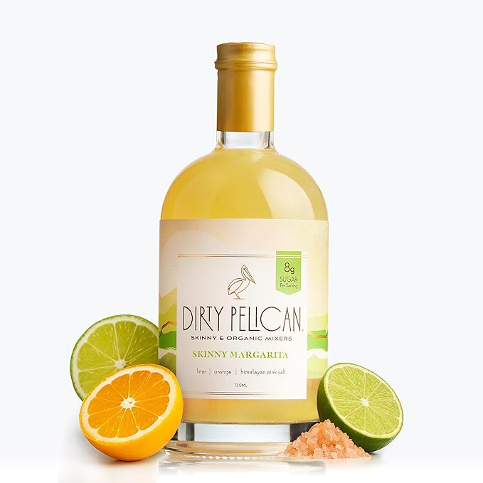 Cocktail Mixers - Limited Edition Skinny Margarita - Organic Drink Mixes for Cocktails - Low Calorie Mocktails - Low Sugar - Vegan - Gluten Free - No Preservatives - 750ml (1 Bottle)