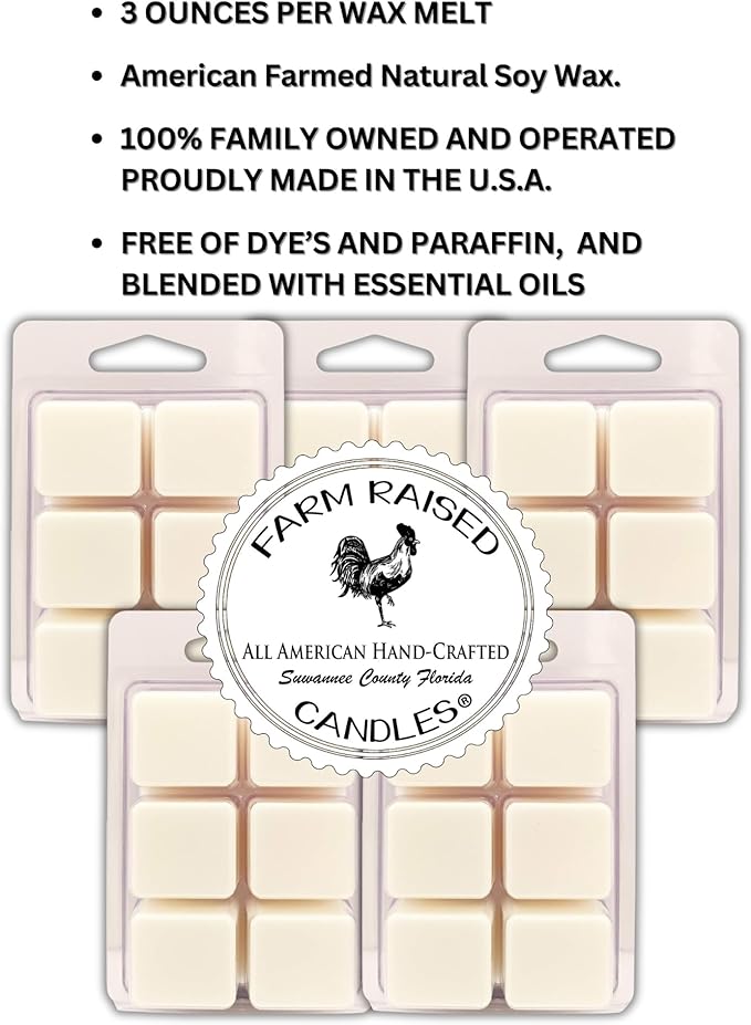 Farm Raised Candles -16 Ounces - Fall Spice 5 Pack Variety - Wax Warmer Melts, 100% USA Farmed Soy - Scented Variety Soy Wax Cubes Soy Candle Melting Warmer (Home Sweet Home 5 Pack)