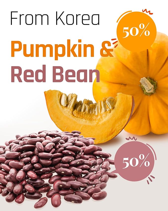 Ssanggye Pumpkin & Red Bean Tea 1.0g x 40 Teabags, Premiun Korean Herbal Tea Hot Cold Soft Deep Savory Taste Sweet Nutty for 4 SeasonsK-Food Daily Drink Made in Korea