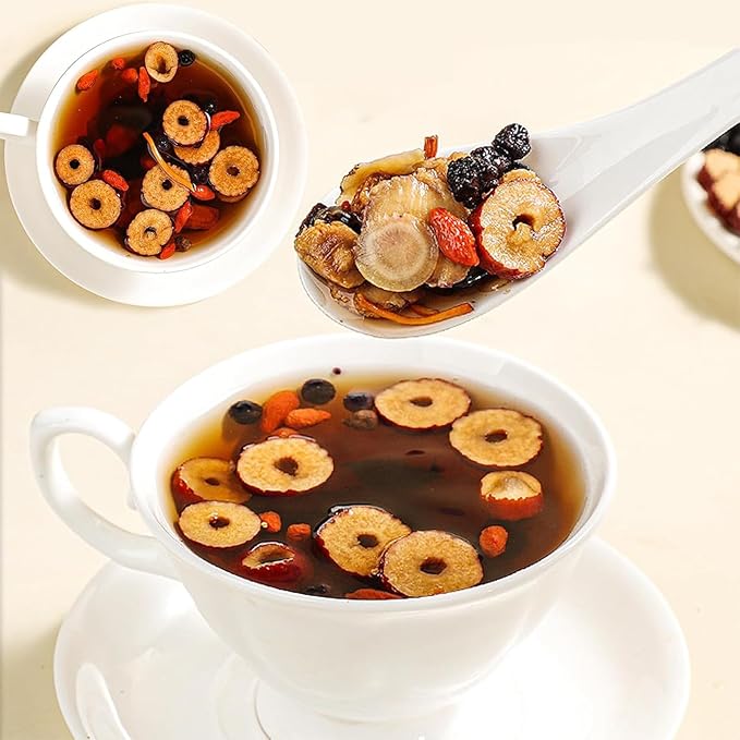 Kidney Tea - Ginseng and Wolfberry Tea, Ginseng Mulberry Gouqi Teabags, Natural Organic Kidney Cleanse Detox for Women & Men, 6 Precious Ingredients Formula (1)