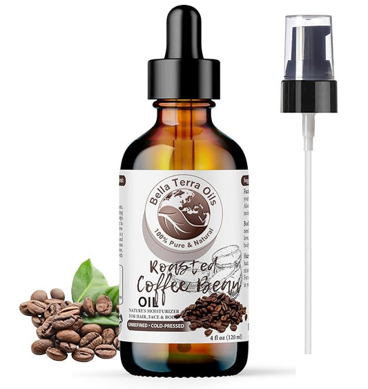 Bella Terra Oils – Roasted Bean Oil 4oz – A Symphony of Oils for Flavoring, Rich in Chlorogenic Acid, For the Love of Pure Aroma