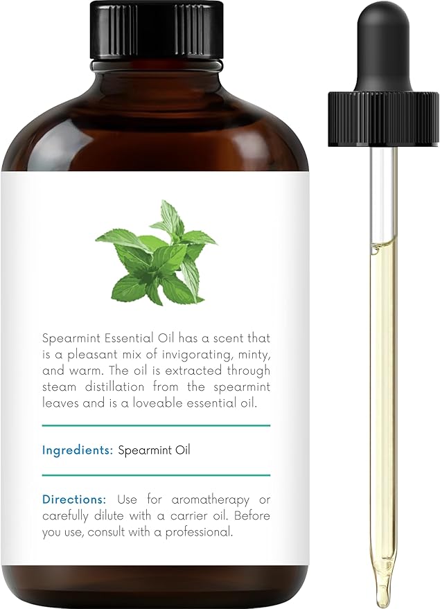 Handcraft Blends Spearmint Essential Oil – Huge 4 Fl Oz – 100% Pure and Natural – Premium Grade Essential Oil for Diffuser and Aromatherapy, Skin, Massage, Candle and Soap Making Fragrance