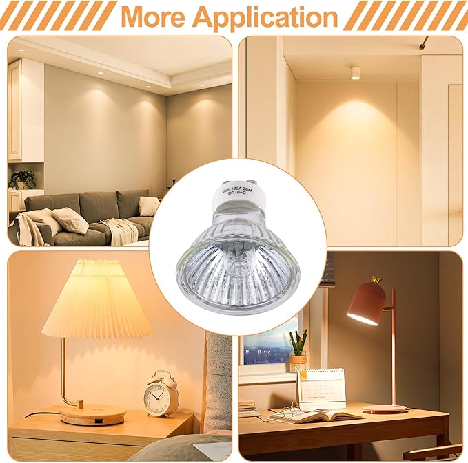 Candle Warmer Light Bulbs Accessories, 50 Watt Wax Warmer Bulbs for Timer Dimmer Adjustable Height Candle Warmer Lamp (6pcs)