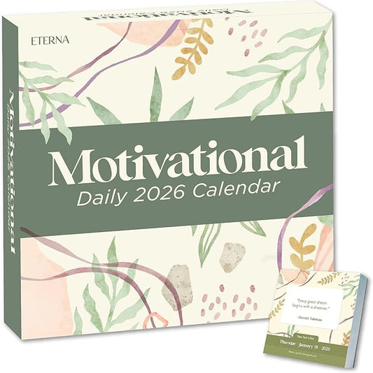 2026 Motivational Calendar | Includes 365 Positive Quotes and Affirmations, Enjoy a Whole Year of Inspirational Quotes, Phrases & Affirmations for Success, Happiness & Personal Growth