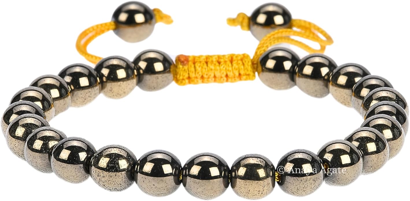 Energy Protection Crystal Handmade Adjustable Bead Bracelet Perfect for Men, Women’s Gift - Gemstone Healing Stretch Bracelet Pulsera Para Hombre Mujer Stocking Stuffer