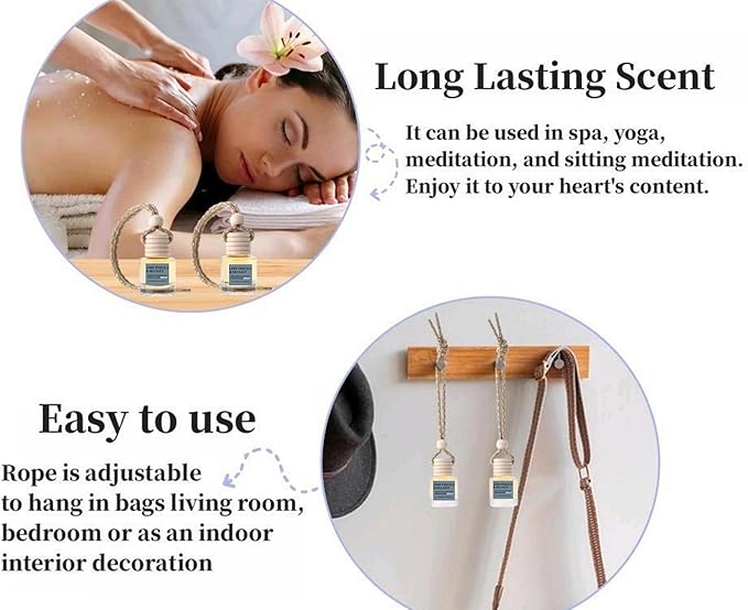 2Pack Blood Orange Tequila and Sea Salt Scented Automotive Air Freshener Set, Car Accessories Decoration Hanging Scented Car Diffuser for Men Women