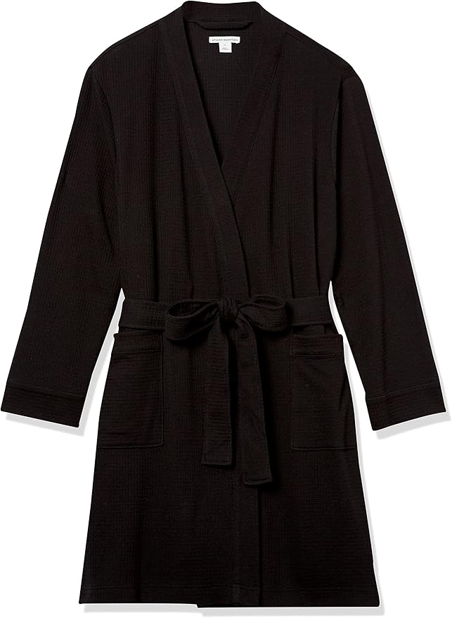 Amazon Essentials Women's Lightweight Waffle Mid-Length Robe (Available in Plus Size)