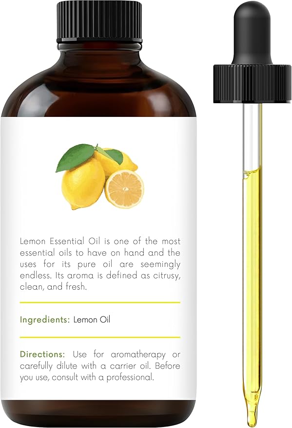 Handcraft Blends Lemon Essential Oil – 1 Fl Oz – 100% Pure and Natural – Premium Grade Essential Oil for Diffuser and Aromatherapy, Skin, Massage, Candle and Soap Making Fragrance