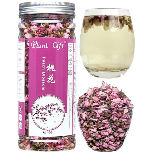 Plant Gift Dried Peach blossom Flower Tea, Dried Peaches Flower, Peach Flowers Herbal Tea Health 40G
