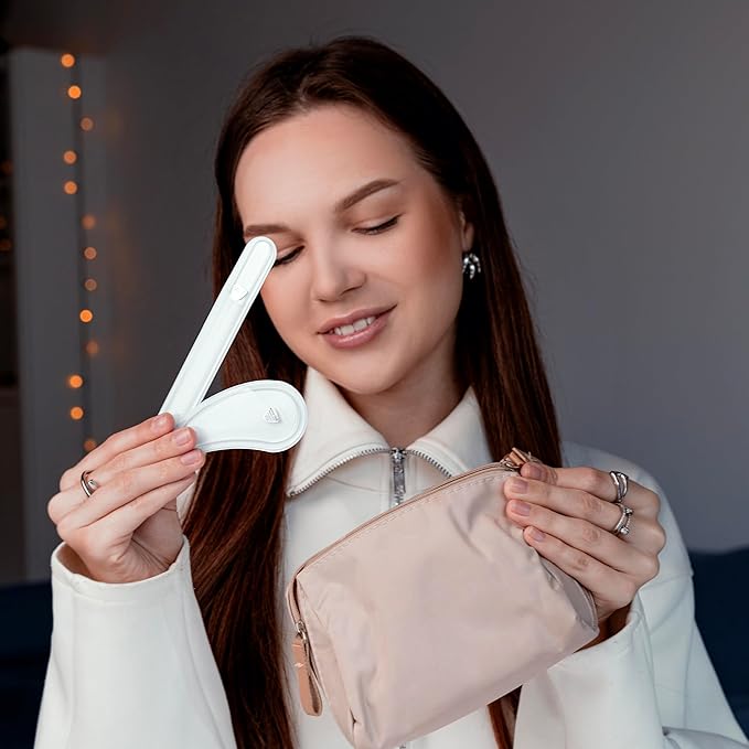 Bona Fide Beauty Ergo Czech Glass Nail File Set - Ergo File Manicure Tools (Clear). Curved Nail Tool for Natural Nails