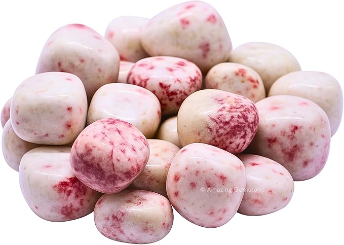 Amazing Gemstone Cinnabarite Crystals and Healing Stones Tumbled - 1 oz Cinnabarite Stone Gem Stones, Natural Healing Stones for Energy Balance, Stress Relief - Premium Polished Gems Rocks