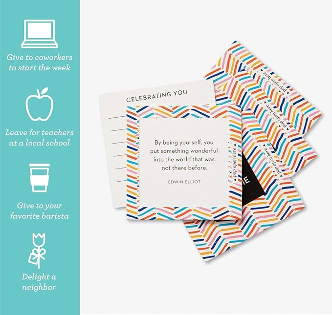 Compendium ThoughtFulls Pop-Open Cards — 3-Pack of You're Awesome, You Matter, Thank You — 90 Pop-Open Cards, Each with a Different Message Inside