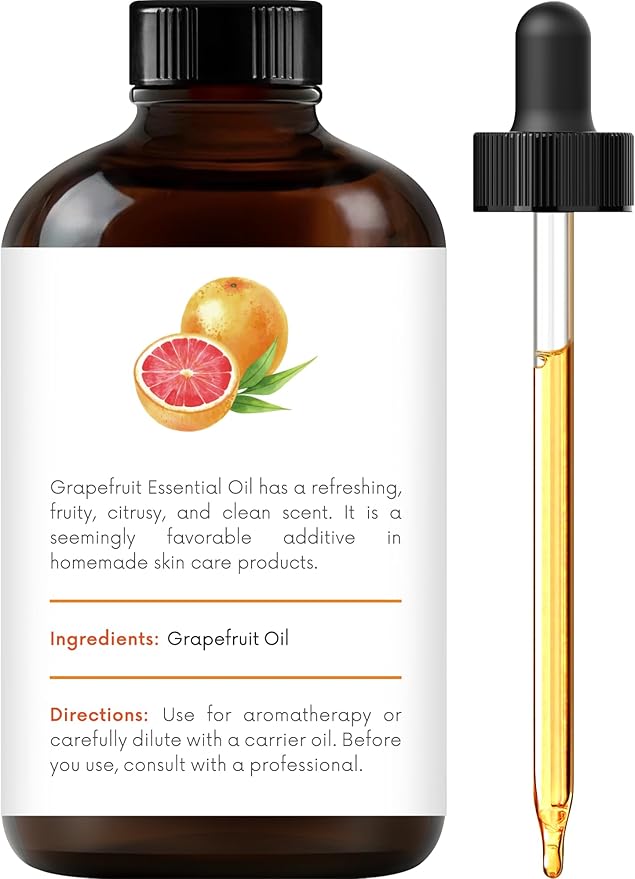Handcraft Blends Grapefruit Essential Oil – Huge 4 Fl Oz – 100% Pure and Natural – Premium Grade Essential Oil for Diffuser and Aromatherapy, Skin, Massage, Candle and Soap Making Fragrance