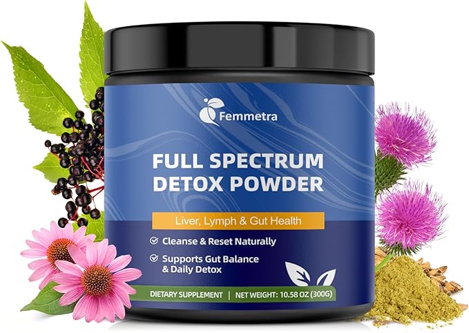 29-in-1 Full Body Detox Powder with Milk Thistle | Potent Earthy Taste from Natural Ingredients | Liver & Digestive Support Supplement | 30 Servings