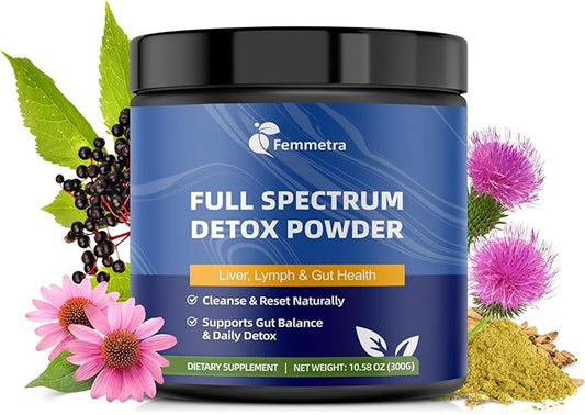 29-in-1 Full Body Detox Powder with Milk Thistle | Potent Earthy Taste from Natural Ingredients | Liver & Digestive Support Supplement | 30 Servings