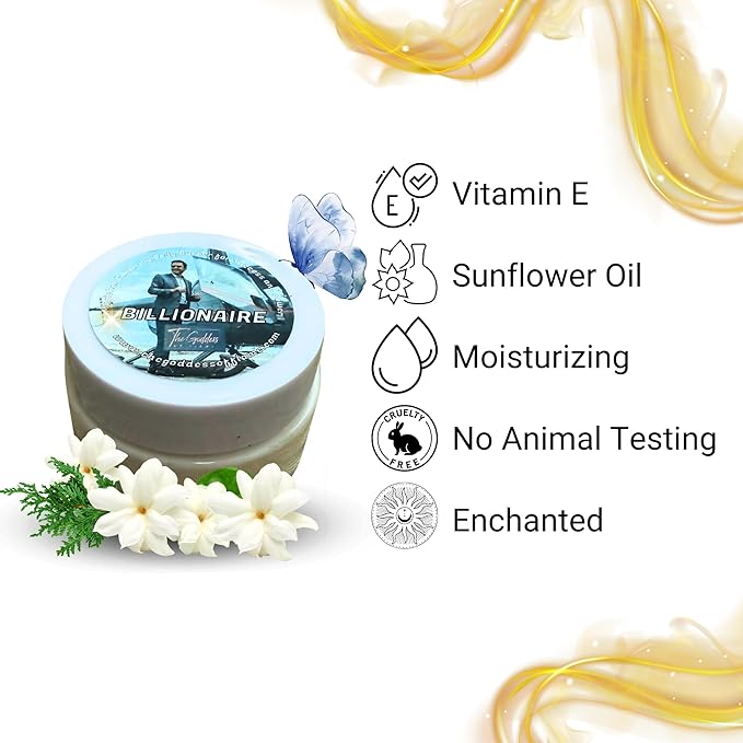 Billionaire Body Butter – Ultra-Luxurious Natural Moisturizer with Shea Butter, Vitamin E & Sunflower Oil | Manifest Wealth, Confidence & High-Value Energy | Vegan, Handmade, Abundance Ritual Skincare