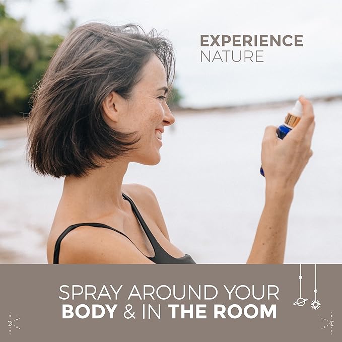 BALIPURA - Protection Crystal Aura Spray - Lavender and Lemongrass Essential Oil Blend, Black Tourmaline, Smoky Quartz and Citrine - 3.4 fl.oz