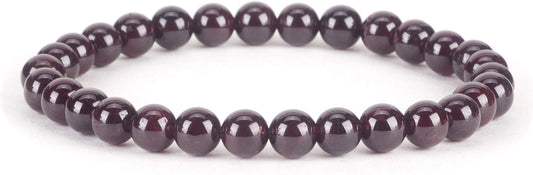 Cherry Tree Collection - Small, Medium, Large Sizes - Gemstone Beaded Bracelets For Women and Men - 6mm Round Beads