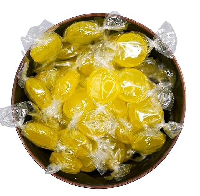 Sugar Free Lemon Drops Hard Candy-Keto Friendly-1.5 lbs Lemon Fresh Flavored Individually Wrapped-Ideal Diabetic Candy, Gluten Free(24 oz)