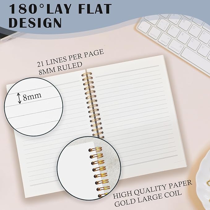 Jesus Christian Spiral Notebooks, the Way Truth Life Bible Verse Journal, Jesus Journals for Writing, Christian Gifts for Women Men, Religious Notebook for Note Taking, 5.5x8.3 Inch