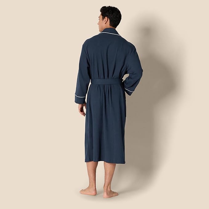 Amazon Essentials Men's Lightweight Waffle Bathrobe (Available in Big & Tall)