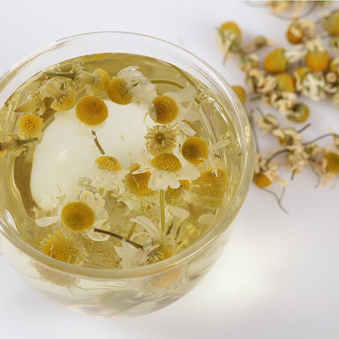 80g/2.82Oz Chamomile Tea bags, 50 Teabags - Pure & Natural Chamomile Flower Herbal Tea for Relaxation - Non-GMO - Caffeine-free