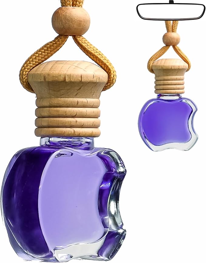 Kabod Lavender Hanging Car Air Freshener | Essential Oil Diffuser | Natural Odor Eliminator | Soothing Floral Scent | Long-Lasting Fragrance | 10 ml