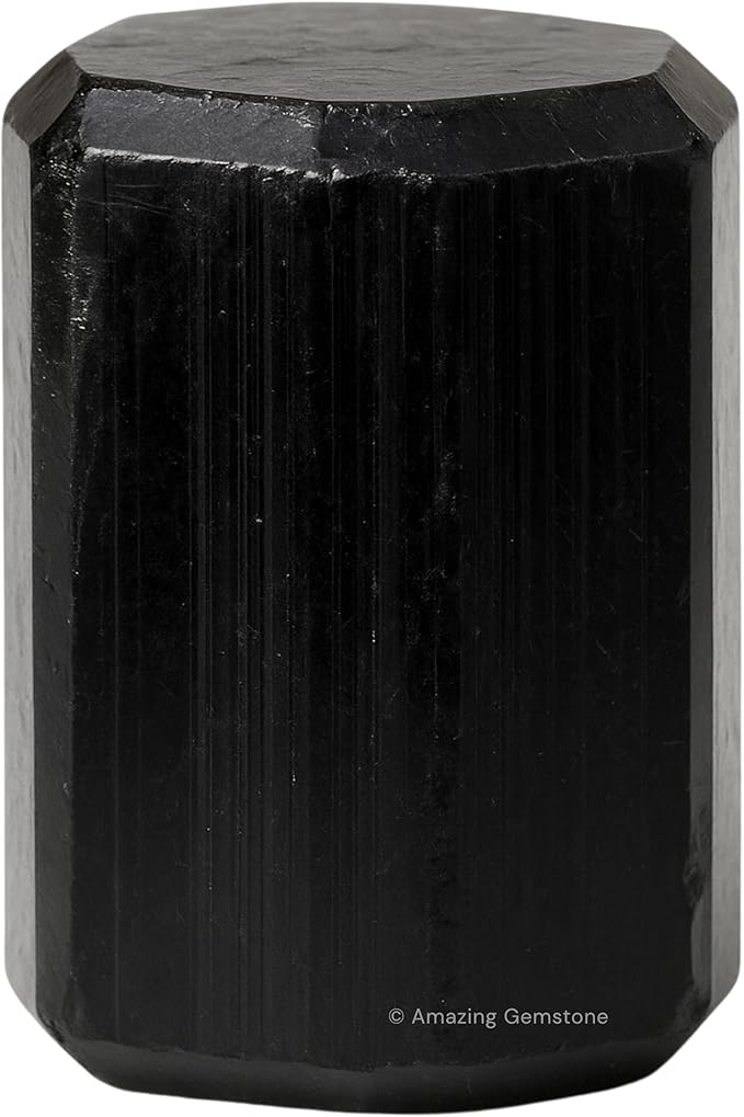 Amazing Gemstone Black Tourmaline Crystals and Healing Stones Tumbled - 1 oz, Healing Stones for Energy Balance, Stress Relief - Premium Polished Gems Rocks for Meditation and Wellness