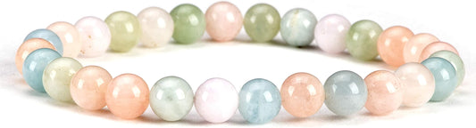Cherry Tree Collection - Small, Medium, Large Sizes - Gemstone Beaded Bracelets For Women and Men - 6mm Round Beads