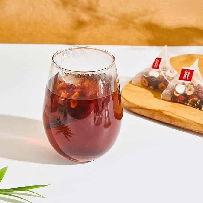 Kidney Tea Formula Ginseng Six Treasure Tea – 10g x 20 Bags Ginseng & Mulberry Herbal Tea Bags, Kidney Cleanse Detox Teas for Men & Women with Goji, Red Dates & Maca