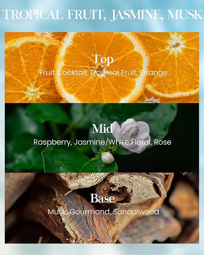 M&SENSE Summer Candles Large Beach Candle, Natural Soy Candles 21.2oz 120 Hour Slow Burning,Aromatherapy Candle for Stress Relief Meditation Relaxing