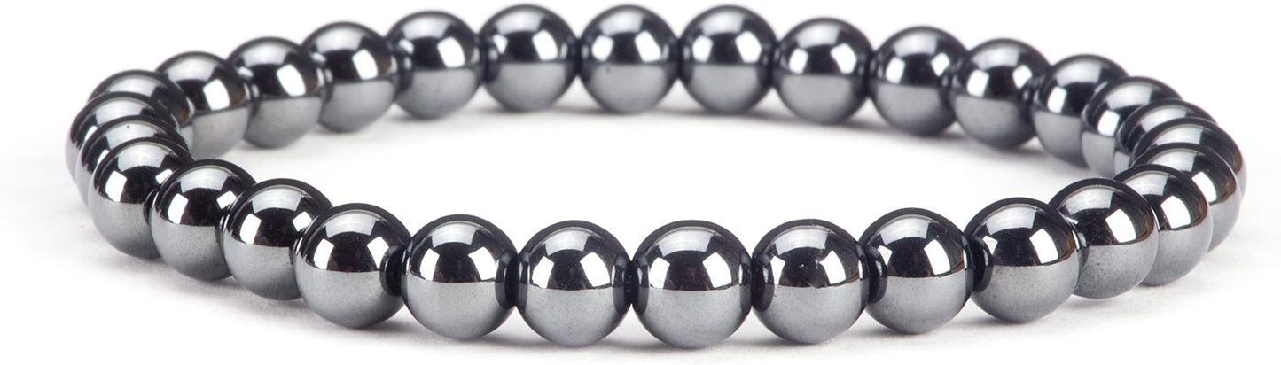 Cherry Tree Collection - Small, Medium, Large Sizes - Gemstone Beaded Bracelets For Women and Men - 6mm Round Beads