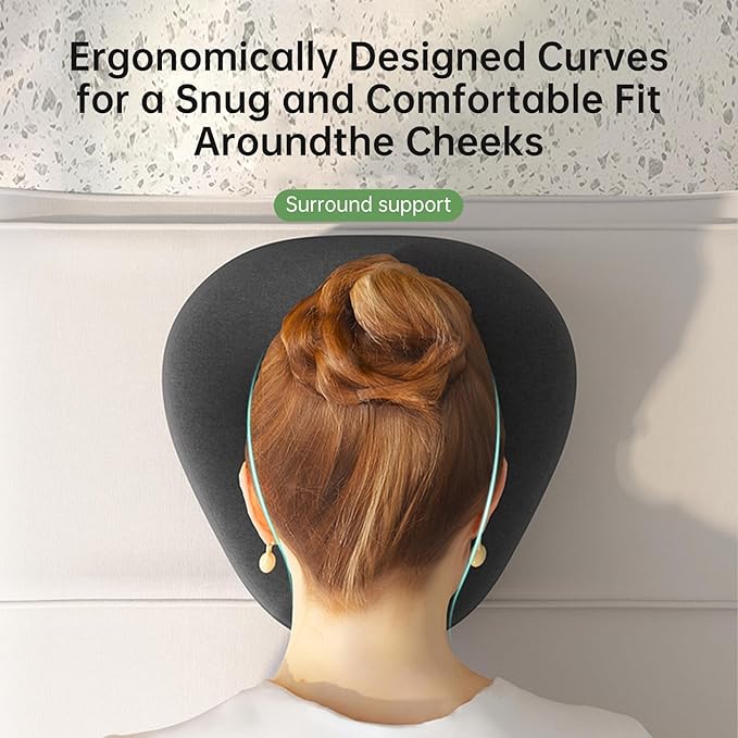 Face Down Pillow for Massage - Headrest Face Pillow for Bed, Stomach Sleeping, Prone Sleepers, Post-Eye Surgery Recovery, and Beach Tanning.