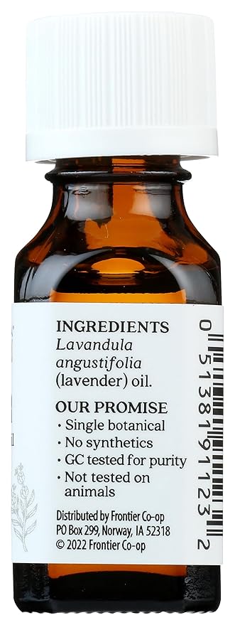 Aura Cacia 100% Pure Lavender Essential Oil GC/MS Tested for Purity 15 ml (0.5 fl. oz.) Lavandula angustifolia