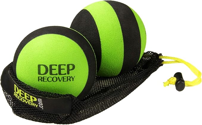 Deep Recovery Firm Yoga Deep Tissue Massage Ball Set – Myofascial Release Balls for Feet, Back, Neck, Legs & Arms – Trigger Point & Mobility Therapy (2-Pack)