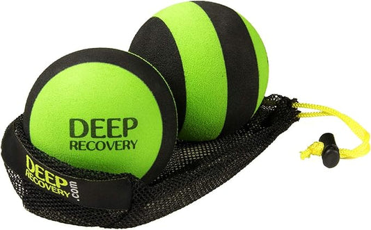 Deep Recovery Firm Yoga Deep Tissue Massage Ball Set – Myofascial Release Balls for Feet, Back, Neck, Legs & Arms – Trigger Point & Mobility Therapy (2-Pack)