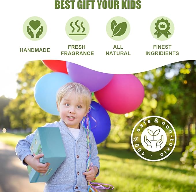 Bath Bombs for Kids with Dinosaur Toys Inside, 8 Pack XXL Large Dinosaur Bath Bombs Bubble Bath Gift Set, Perfect Birthday Christmas Easter Dino Toys Gifts for Kids 3-12, Girls and Boys