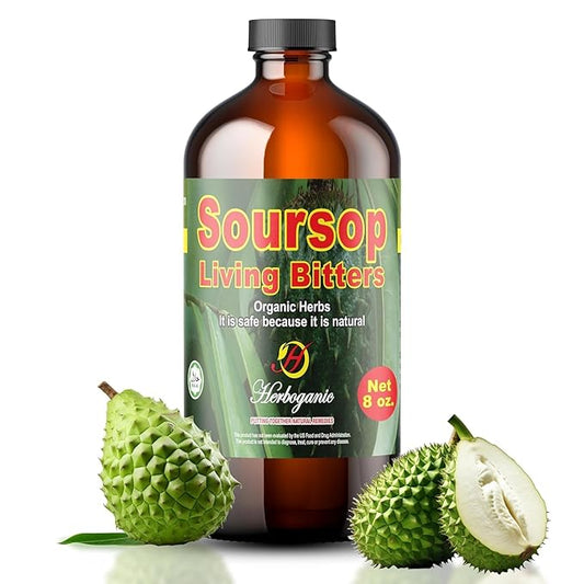 Herboganic Soursop Living Bittersfor overall Health and wellness | 8 Oz