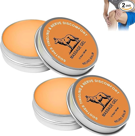 2pcs Therawolf Neuro Balm,Joint Care Soothing Cream, Herbal Body Cooling Soothing Ointment, Natural Joint Care Massage Cream