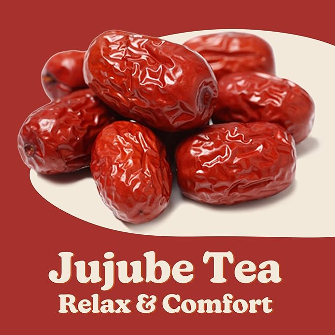 DALAMHARI Jujube Dates Tea | 30T | Korean Pitted Red Dates Tea Bags Smooth Move Tea Sleepytime Dried Jujube Fruit Te Divina Chupa Panza Pinalim Ballerina Throat Coat