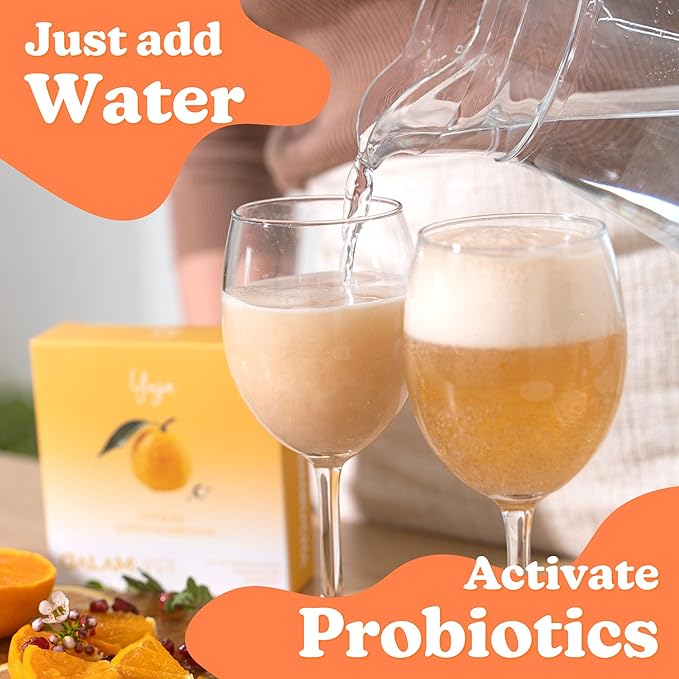 DALAMHARI Sparkling Kombucha Powder Packets - Probiotic Soda Fizzy Drink Mix | Gut Health Fermented Tea | Korean Superfruit Wellness Drinks | Oriental Urban Remedy Health Ade Bubbly | Variety Pack 21T