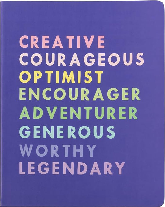 Eccolo Large Lined Journal Notebook, Hardbound Cover, Writing Journal, 256 Ruled Pages, Gilded Edge, Ribbon Bookmark, Lay Flat, Desk Size for Work or School, Creative List (Purple, 8x10 inches)