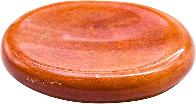 Amazing Gemstone Chocolate Jasper Worry Stones for Stress Relief Crystals and Healing Stones - Piedra Crystal Fidget for Meditation, Relaxation - Unique Stocking Stuffers and Birthday Gifts