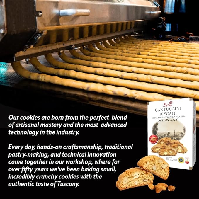 Italian Cranberry Biscotti | Made in Tuscany, Italy | Belli Traditional Semi Soft Biscuits