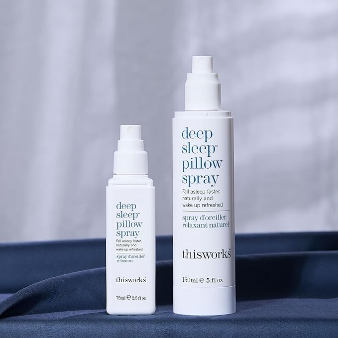 THISWORKS Deep Sleep Pillow Spray – Fast-Acting Natural Rest Formula with Essential Oils of Lavender, Vetivert & Camomile – 150 ml (5 fl oz)