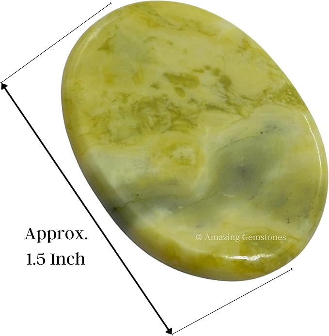 Amazing Gemstone Serpentine Worry Stone Crystals, Healing Stones